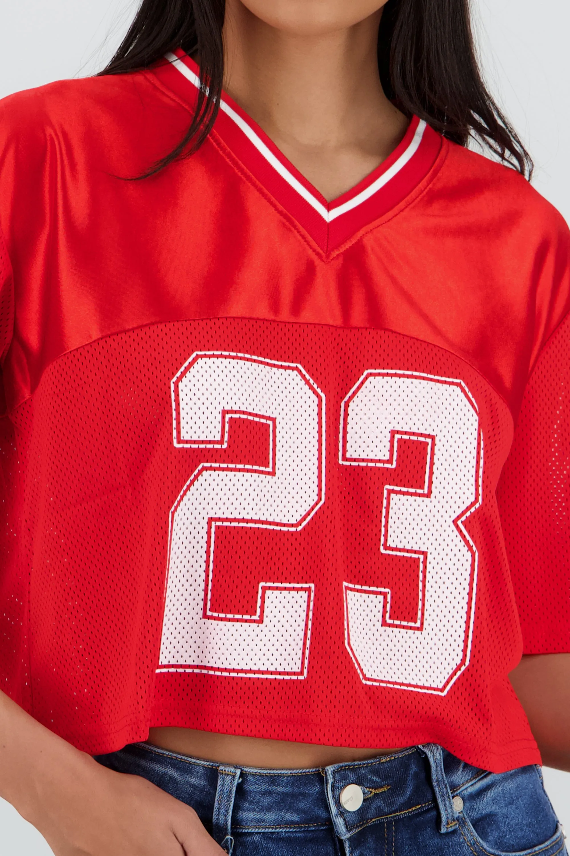 Top tipo jersey deportiva crop sold by Shasa product image thumbnail 5