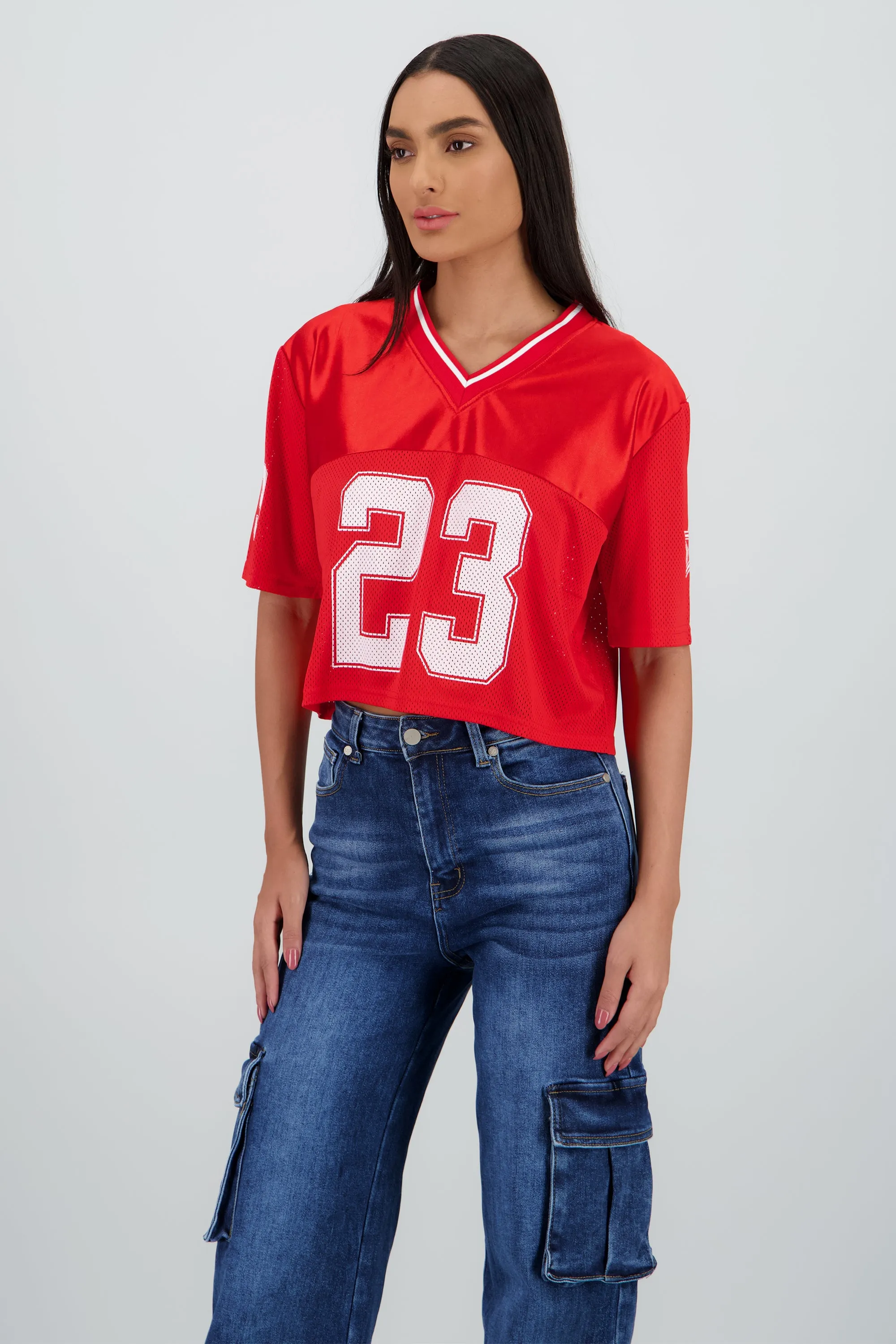 Top tipo jersey deportiva crop sold by Shasa product image thumbnail 3