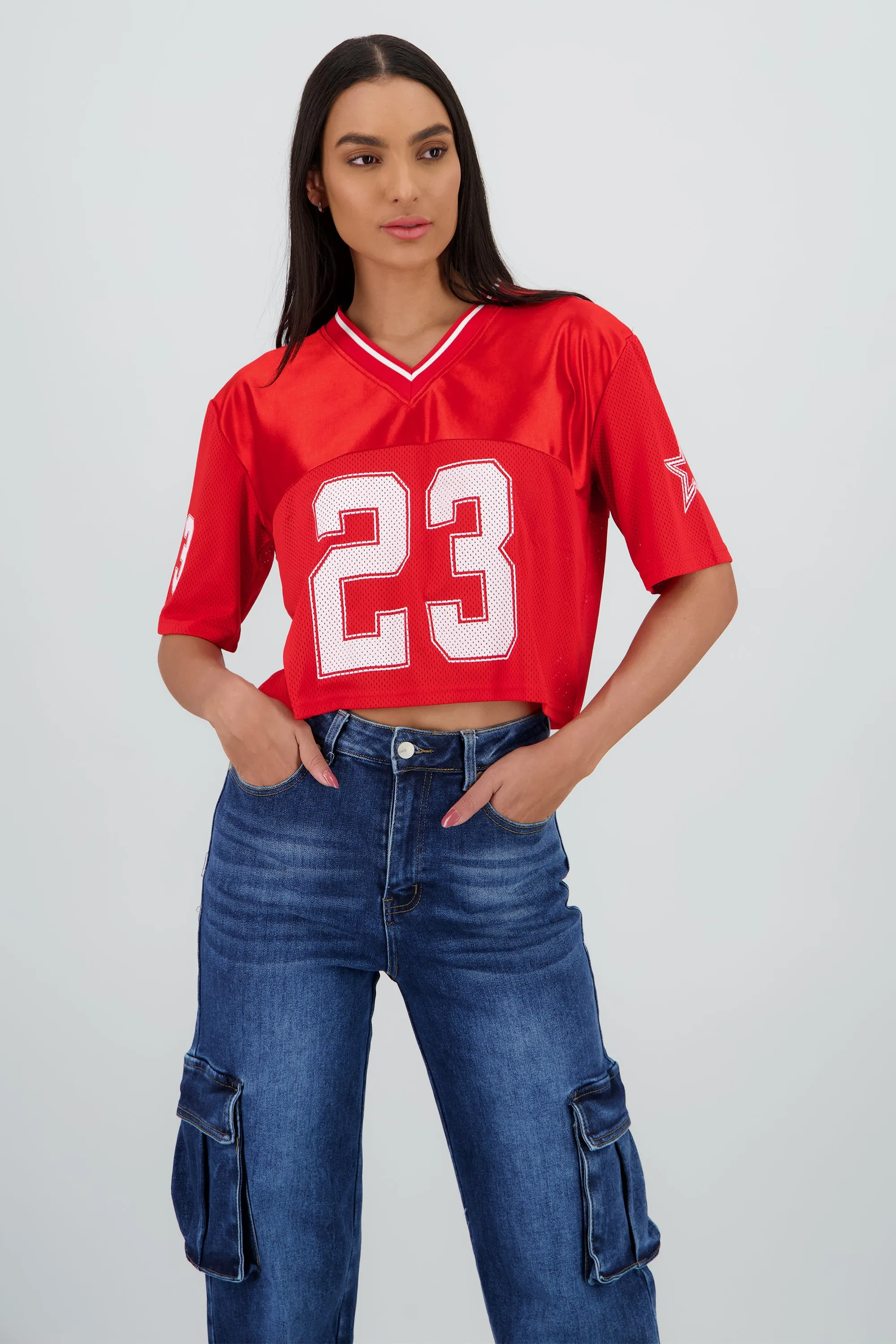 Top tipo jersey deportiva crop sold by Shasa product image thumbnail 2