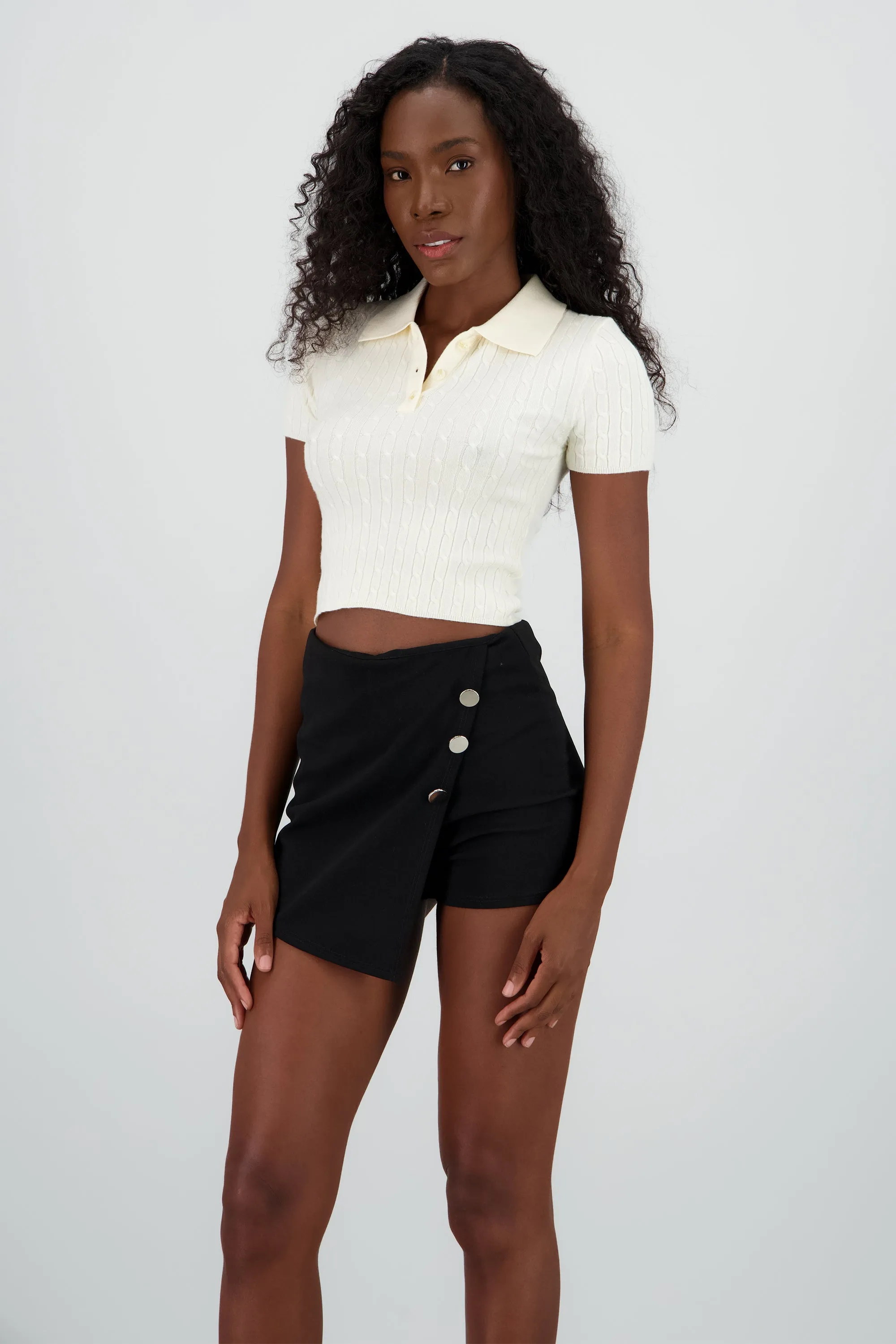 Top tejido trnzado cuello polo sold by Shasa product image thumbnail 3