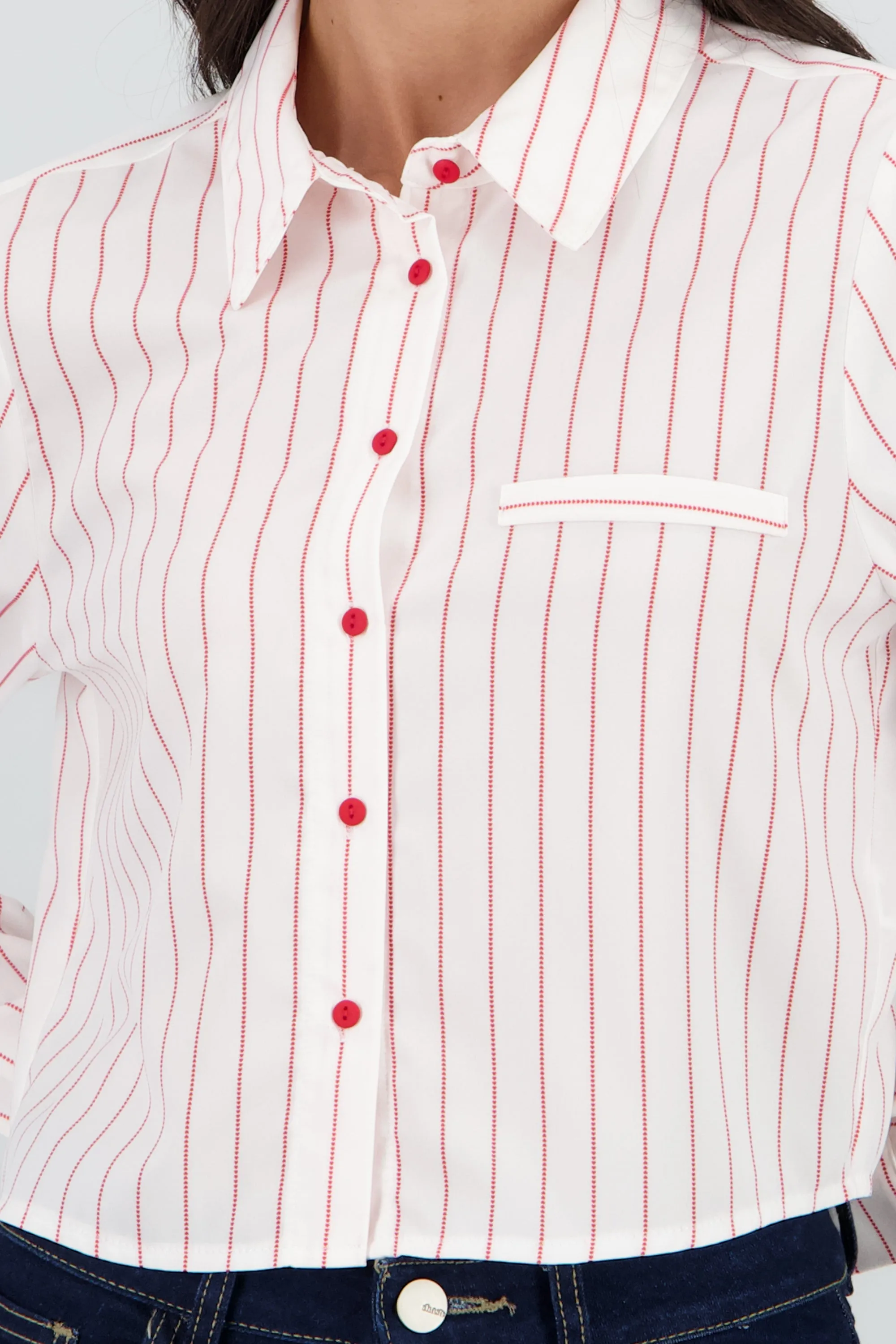 Camisa crop manga larga rayas sold by Shasa product image thumbnail 5