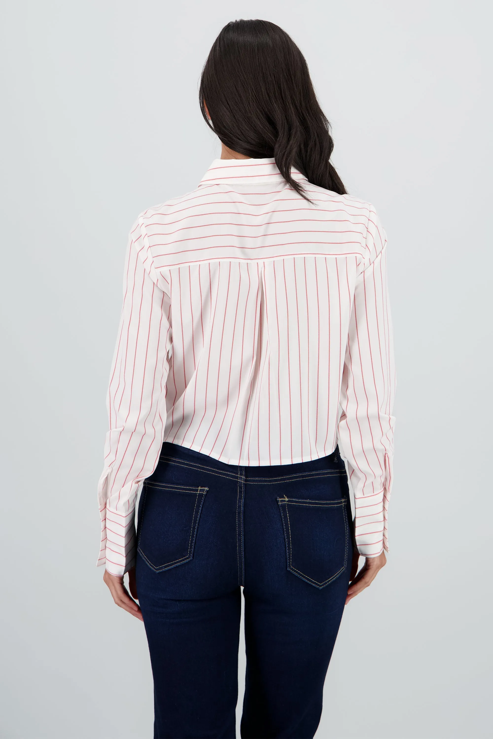 Camisa crop manga larga rayas sold by Shasa product image thumbnail 4