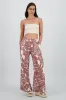 Pantalon amplio fluido estampado sold by Shasa