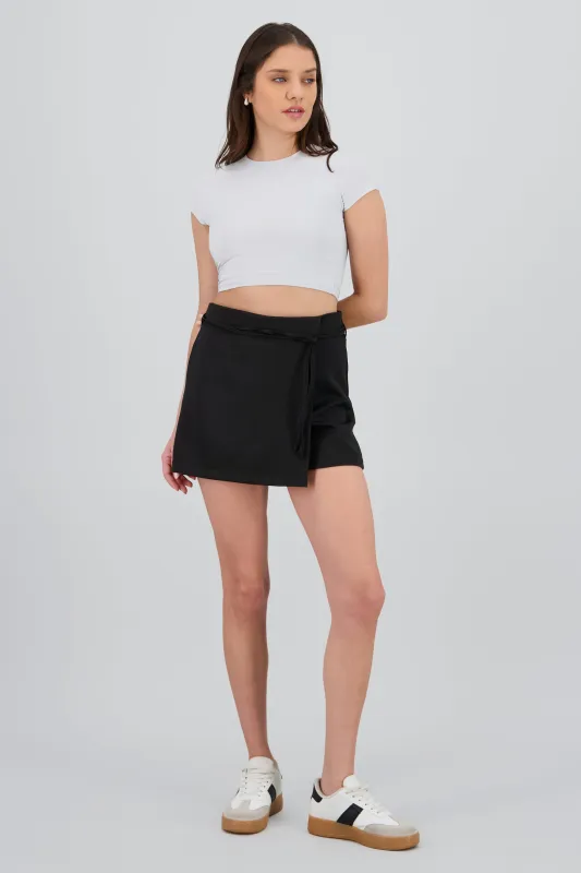 Falda short cruzada lazo sold by Shasa