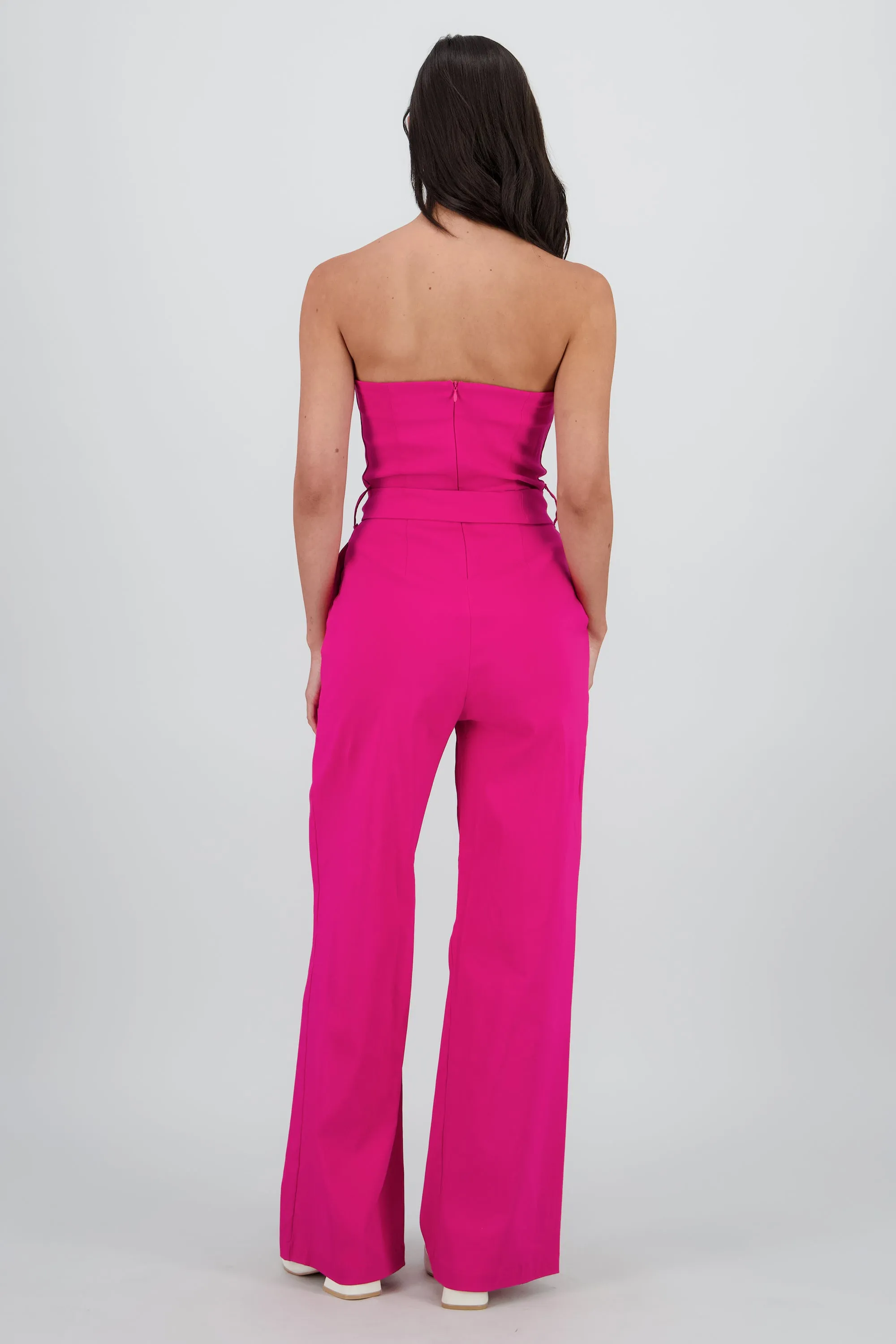 Jumpsuit strapless detalle cinturon sold by Shasa product image thumbnail 4
