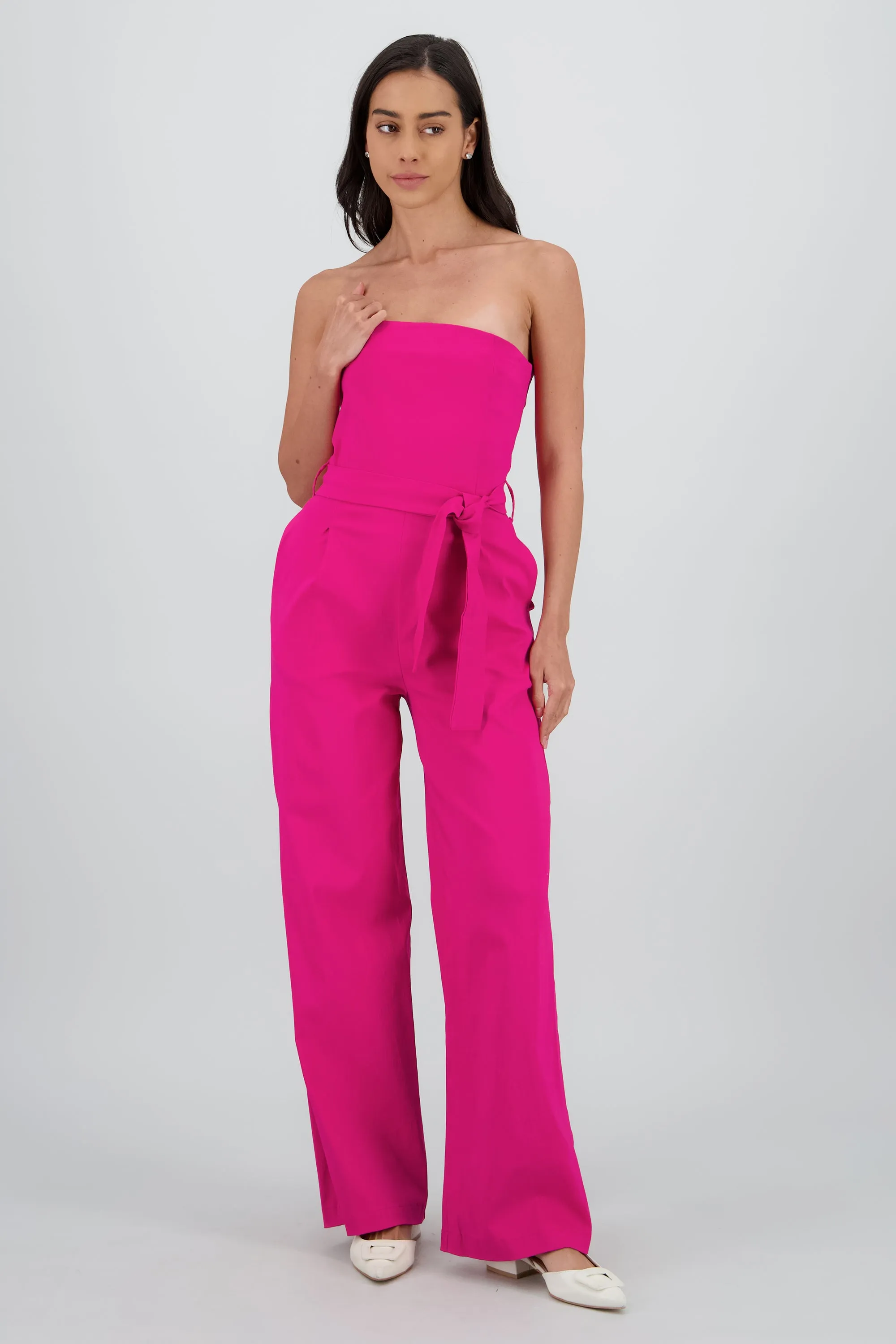 Jumpsuit strapless detalle cinturon sold by Shasa product image thumbnail 2