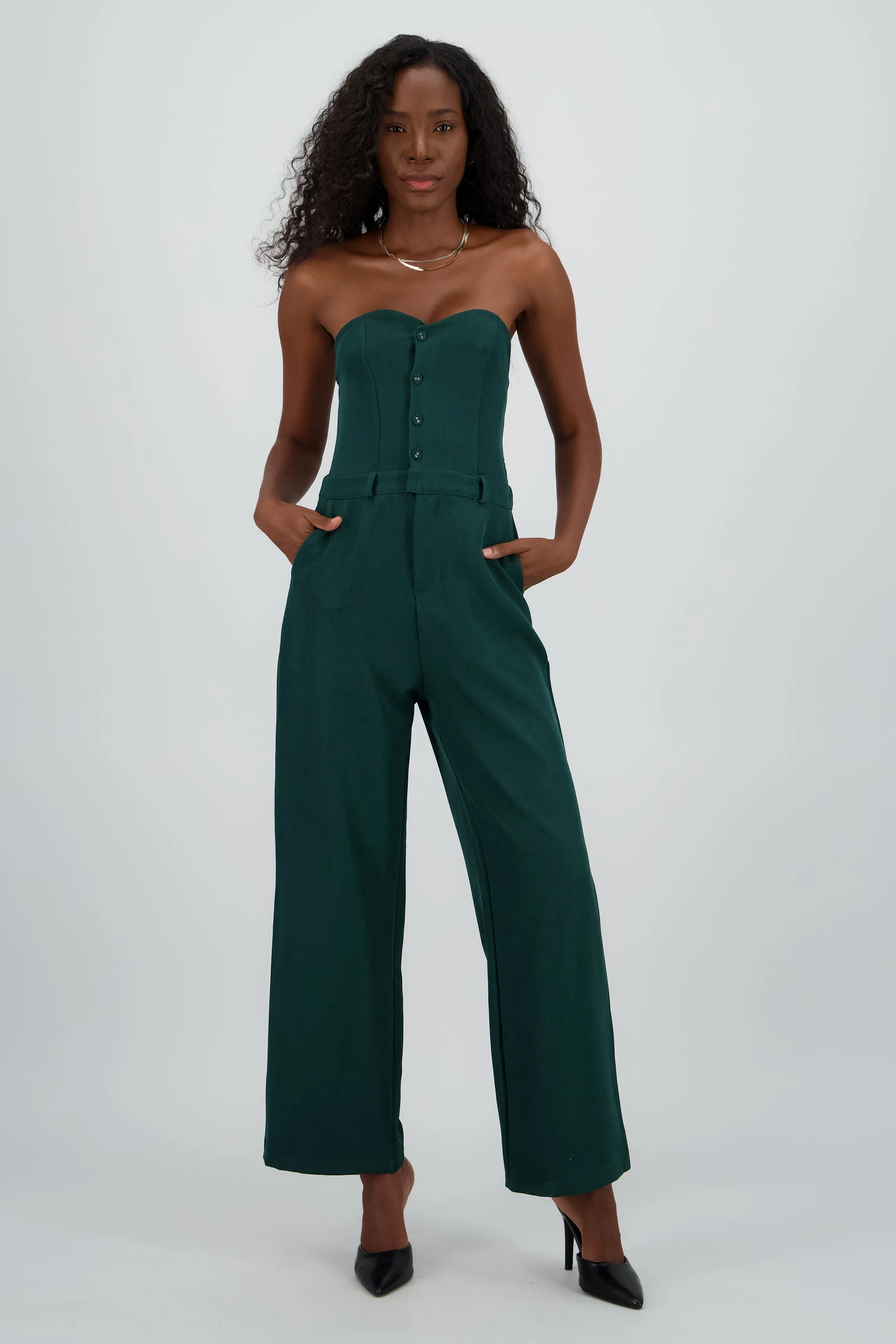 Jumpsuit strapples con botones sold by Shasa