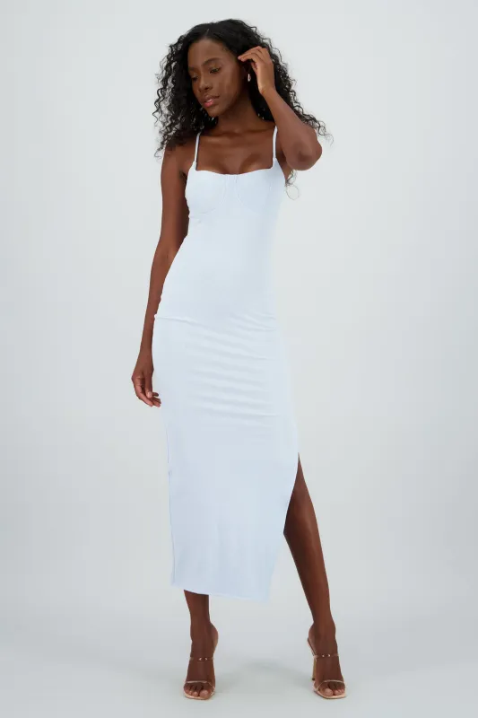 Vestido midi copas rib sold by Shasa