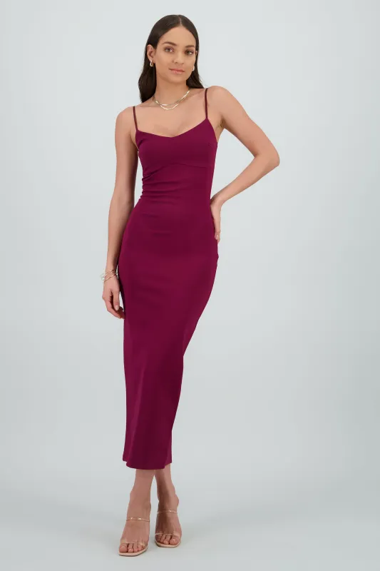 Maxi vestido bodycon liso sold by Shasa