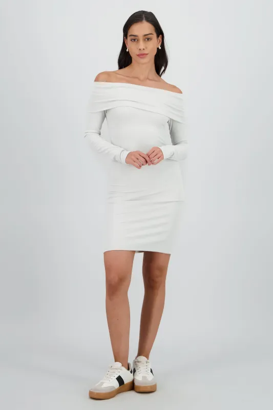 Vestido midi rib off shoulder sold by Shasa