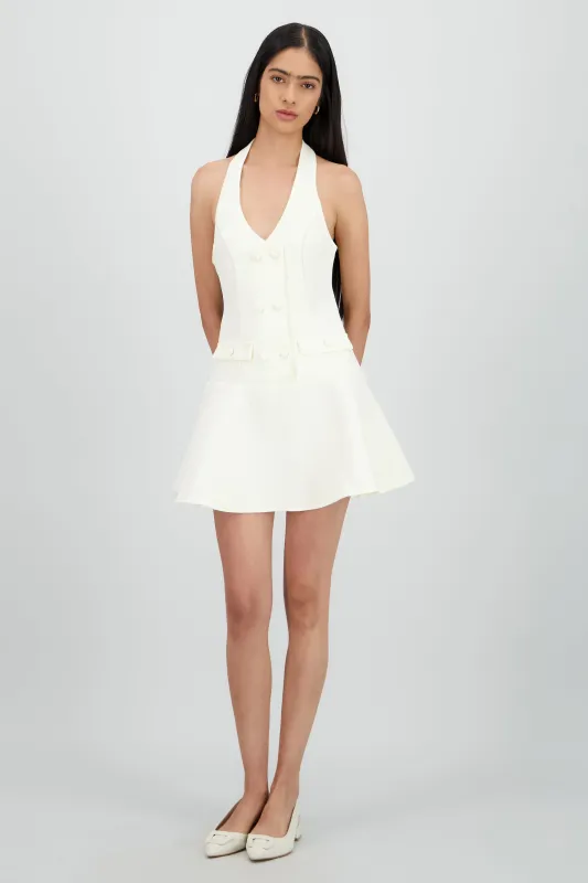 Vestido halter con pinzas sold by Shasa