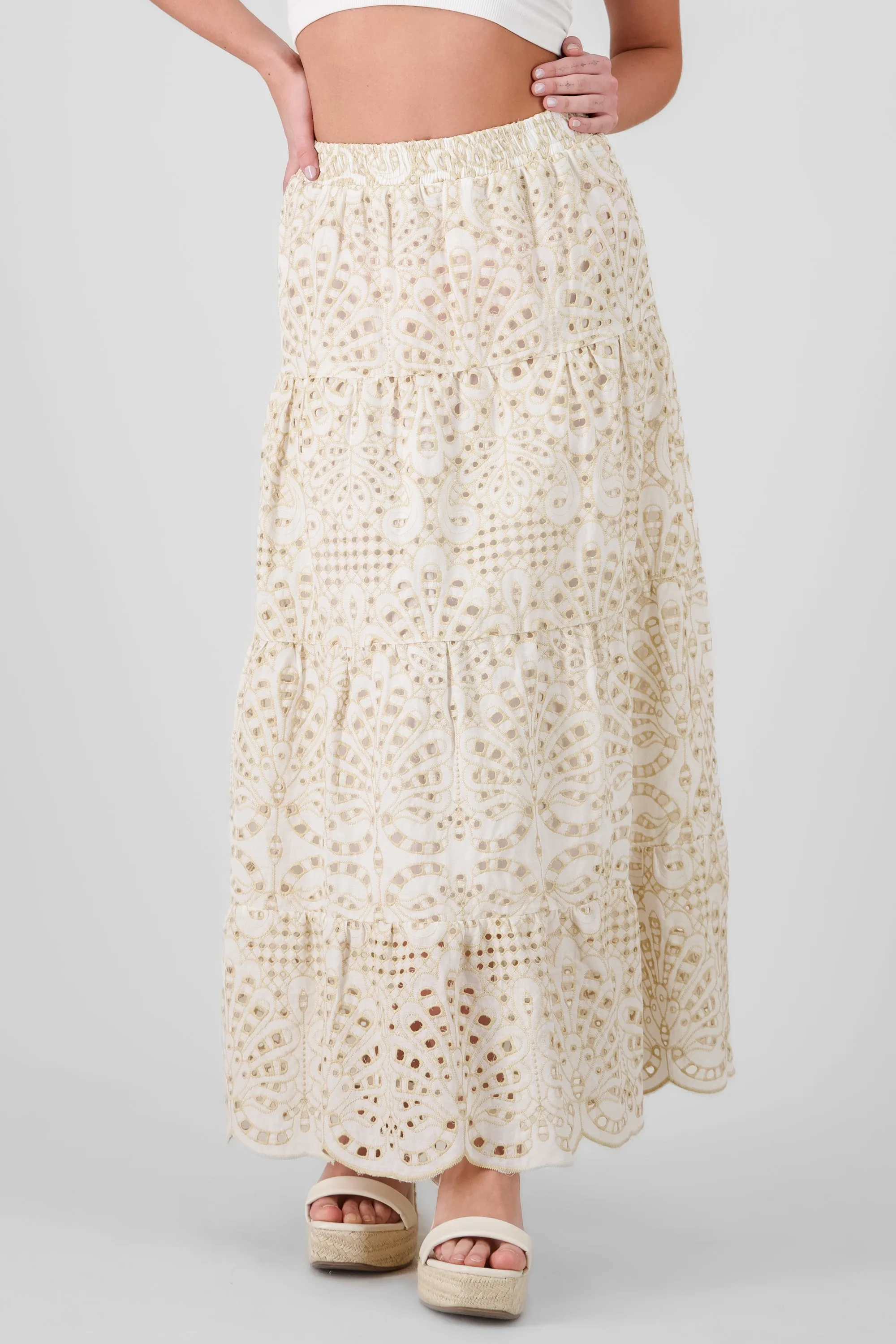Falda maxi bordado olanes sold by Shasa product image thumbnail 2