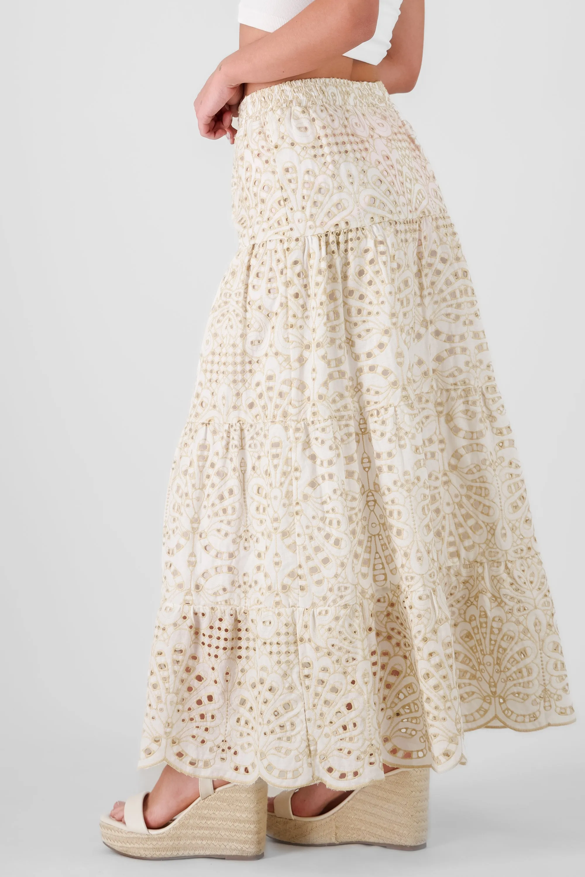 Falda maxi bordado olanes sold by Shasa product image thumbnail 3