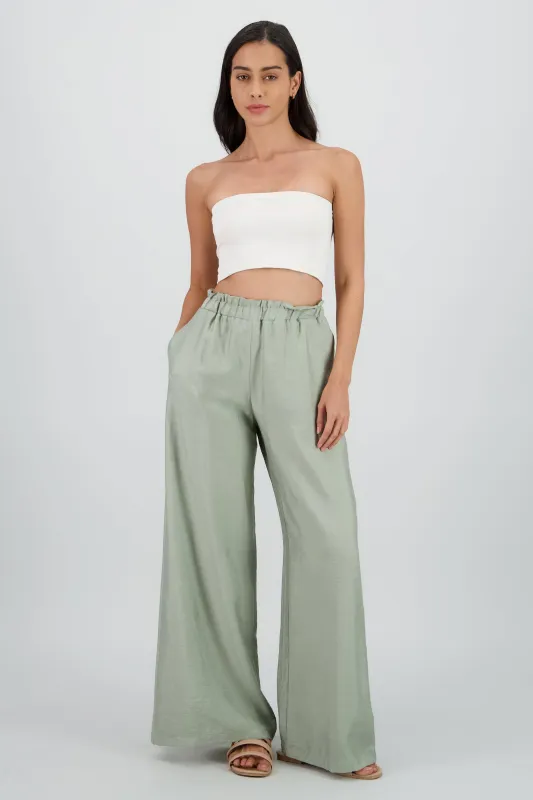Pantalon fluido ligero detalle resorte sold by Shasa