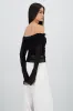 Top off shoulder mesh plisado Hypsters sold by Shasa