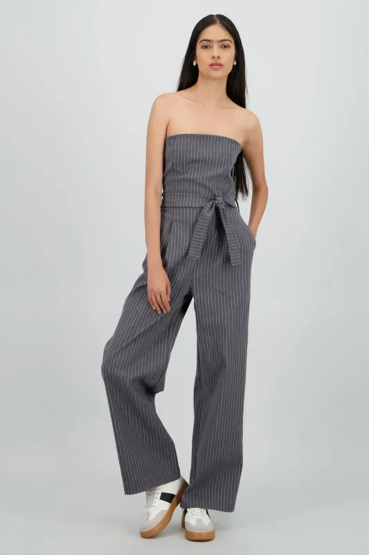 Jumpsuit strapples rayas detalle laso sold by Shasa