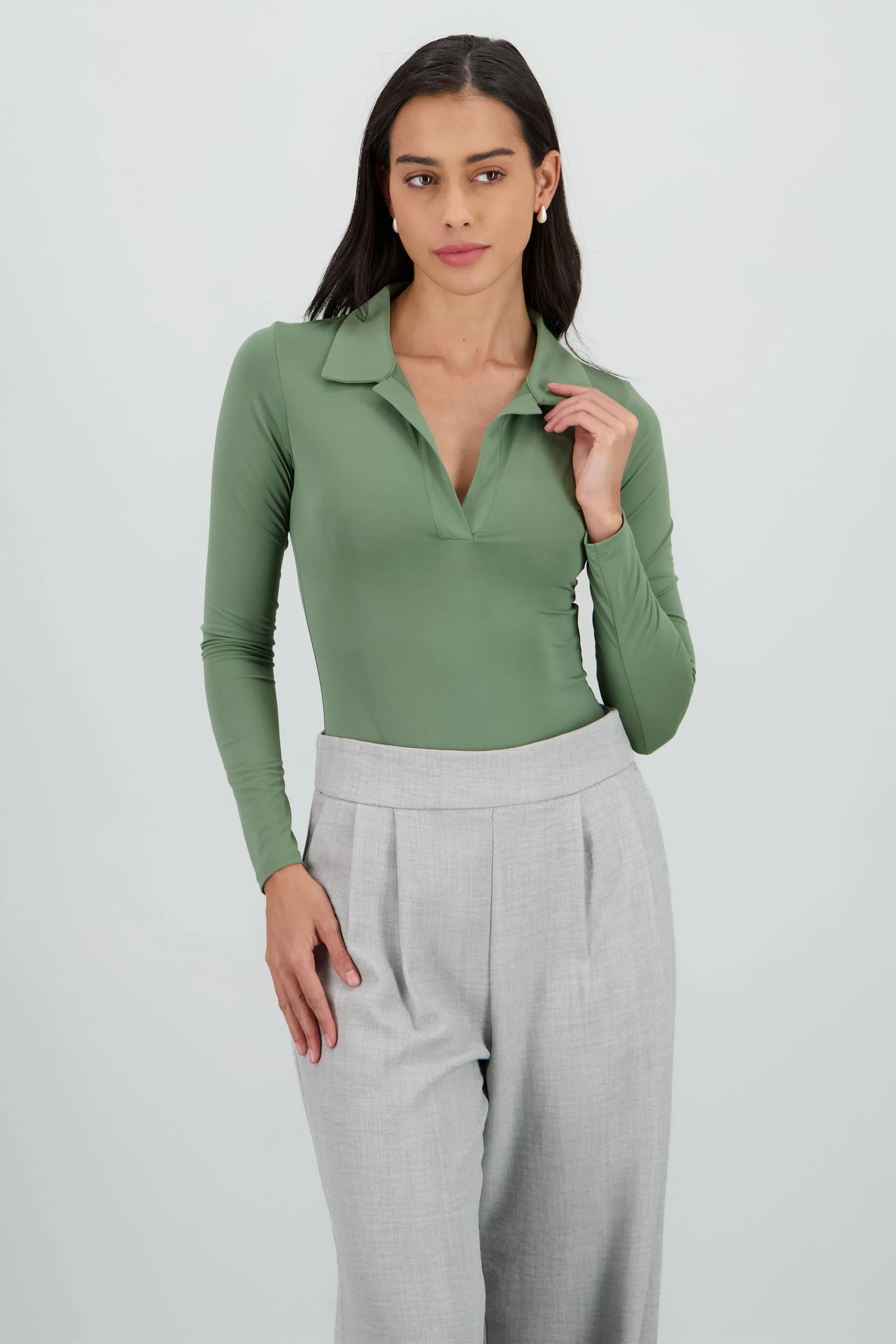 Body manga larga cuello polo sold by Shasa product image thumbnail 2