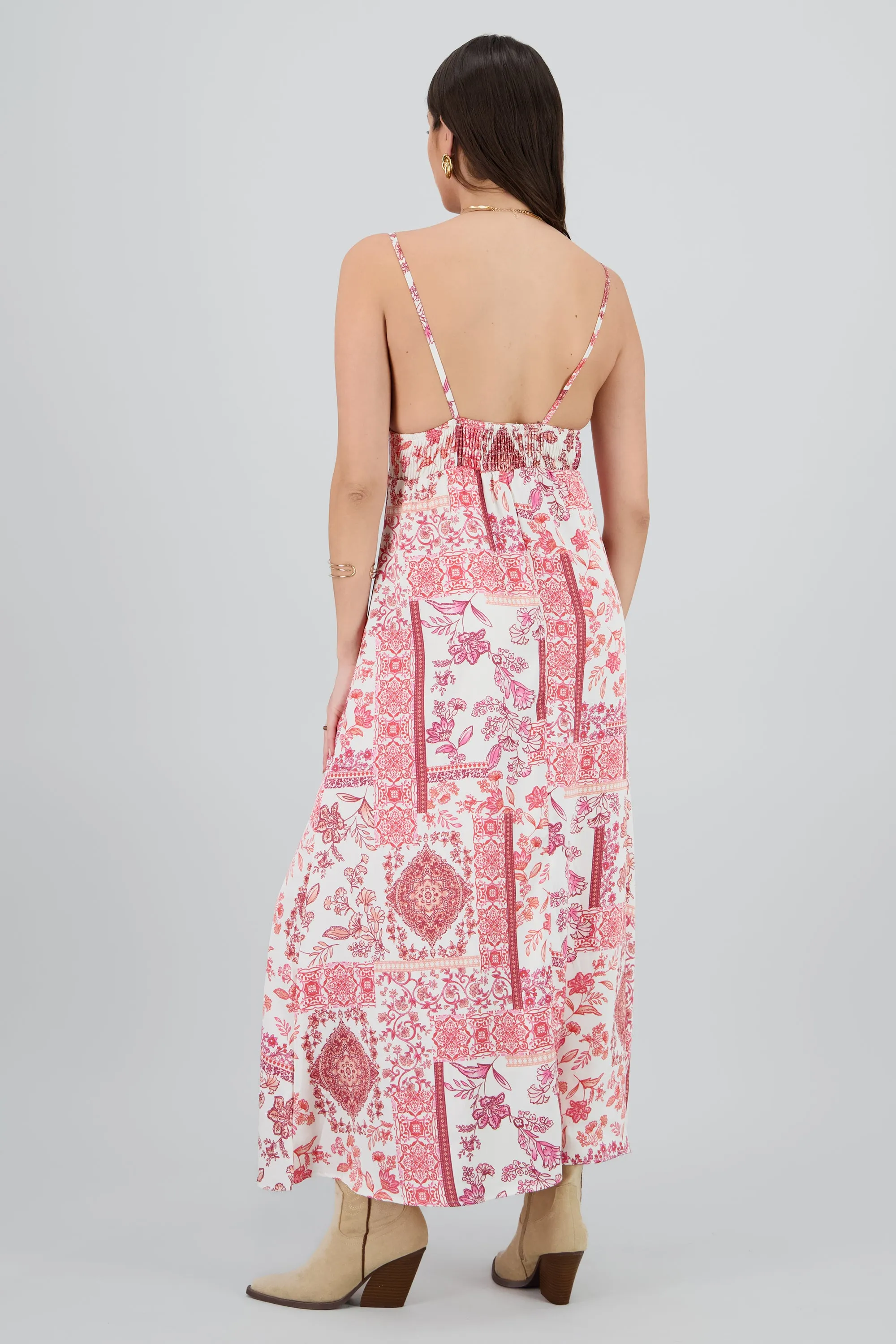 Vestido maxi tirantes estampado flores sold by Shasa product image thumbnail 4