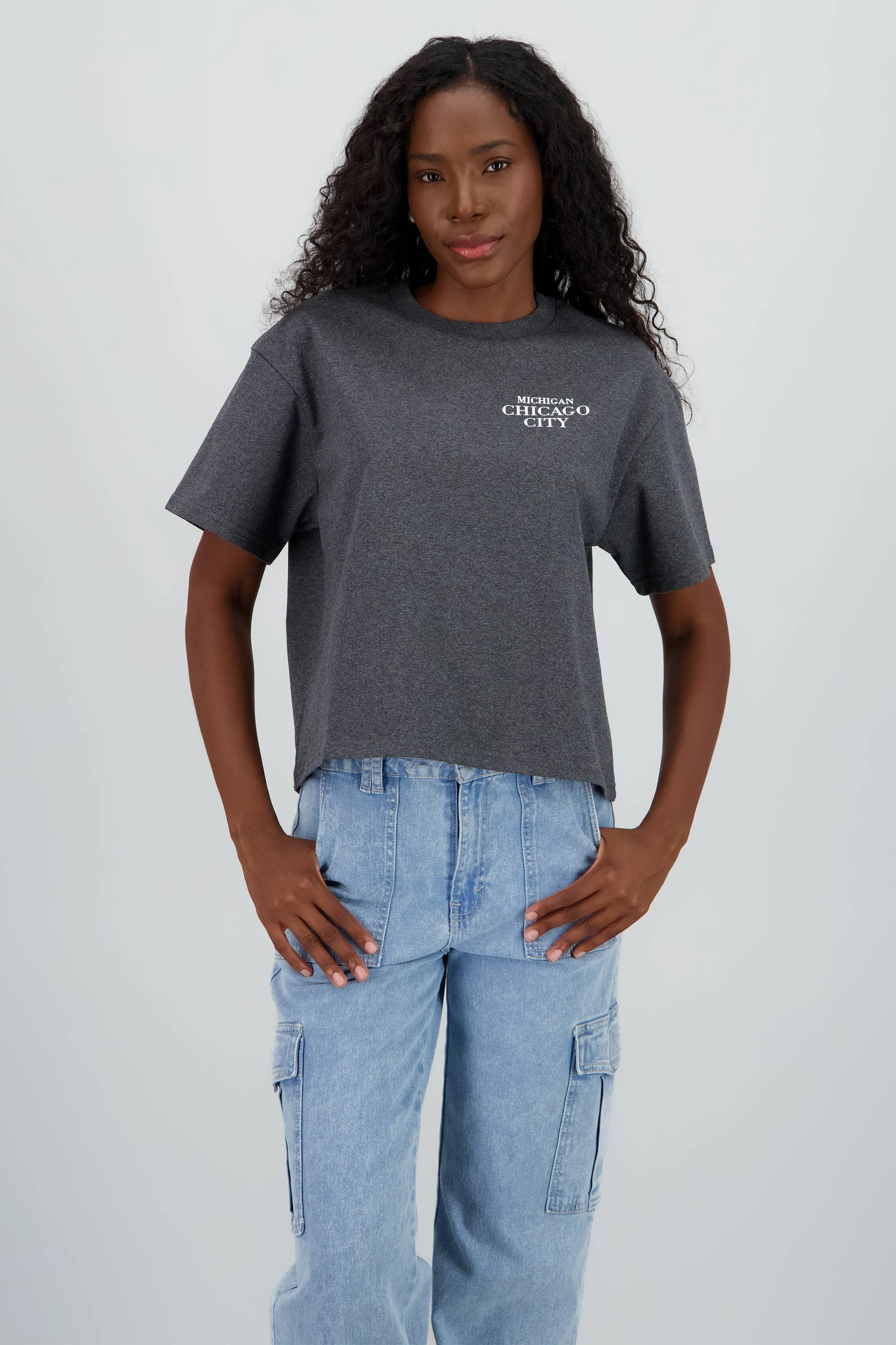 Playera manga corta oversize detalle estampado sold by Shasa product image thumbnail 2