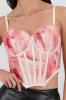 Corset copas estampado marmol sold by Shasa