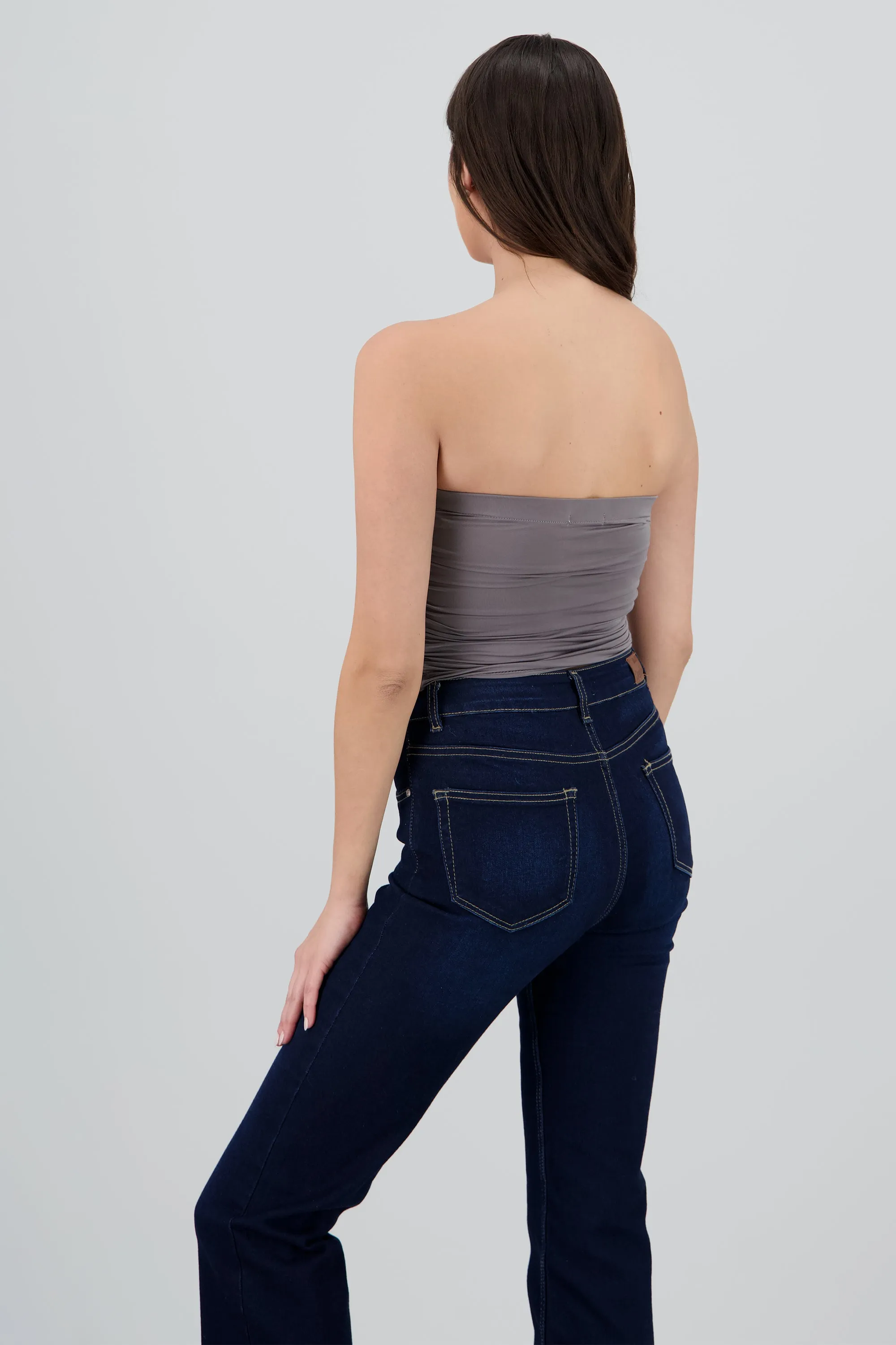 Top tubo drapeado detalle strapless sold by Shasa product image thumbnail 4