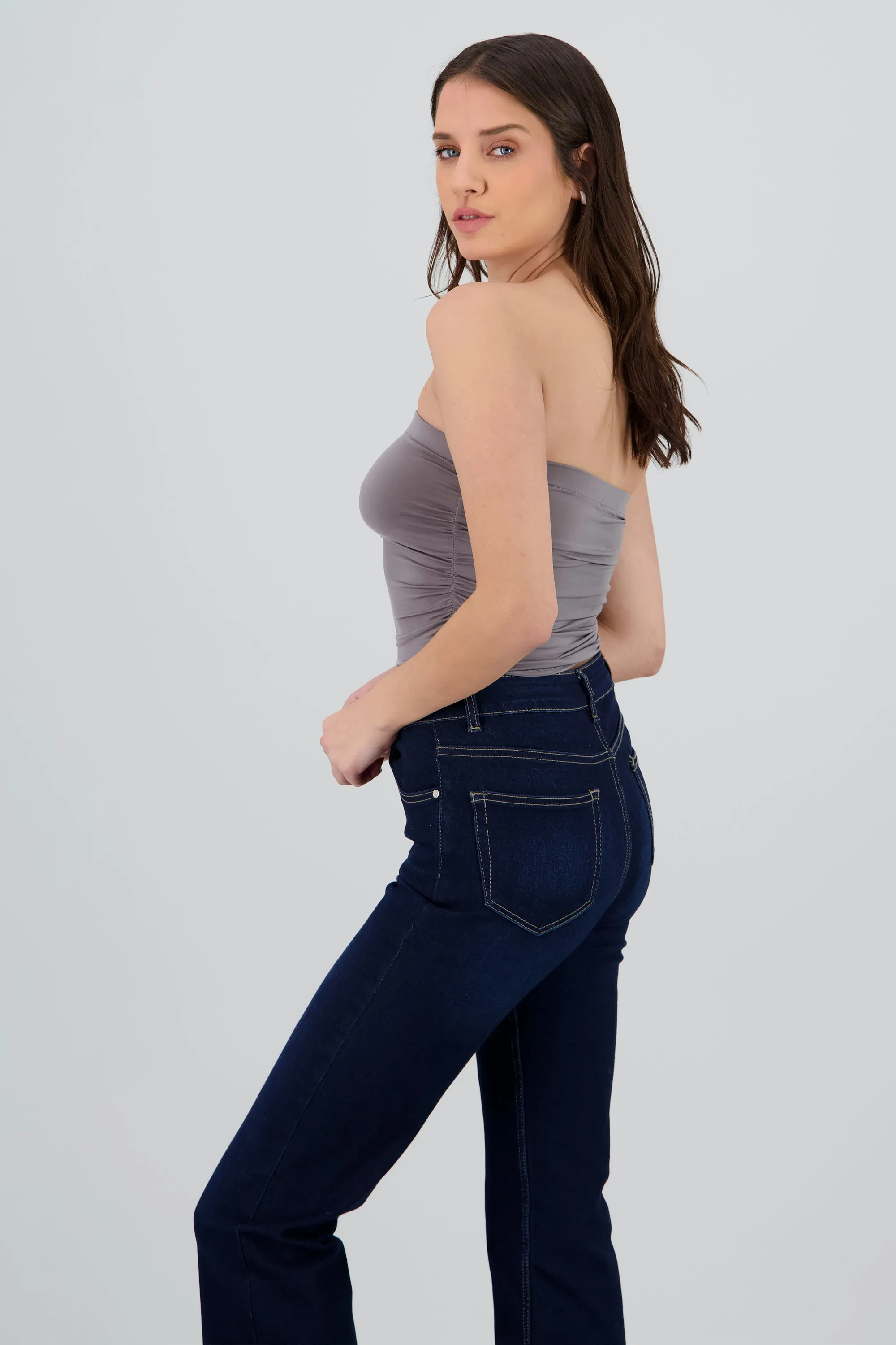 Top tubo drapeado detalle strapless sold by Shasa product image thumbnail 3