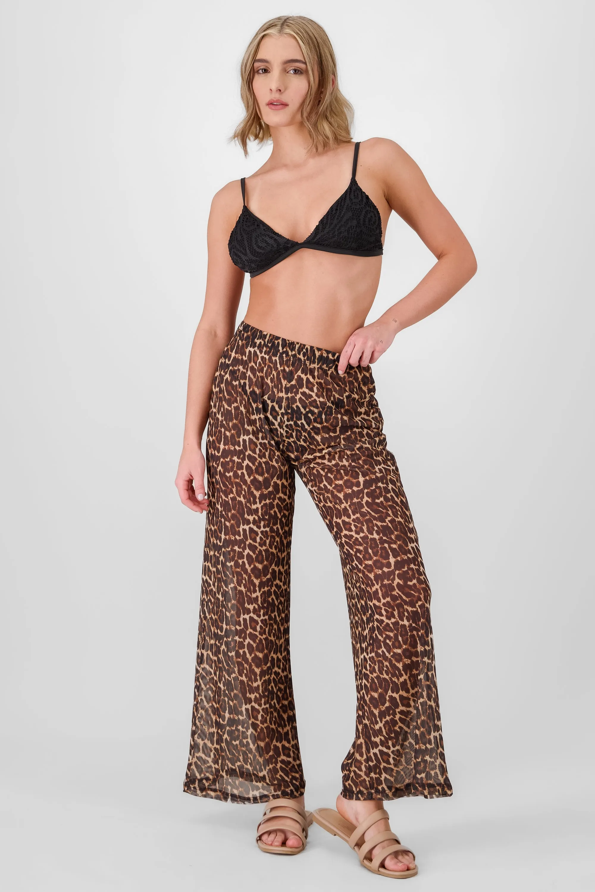 Pantalon mesh salida de leopardo sold by Shasa