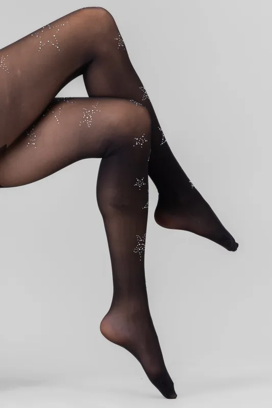 Medias estrellas glitter sold by Shasa