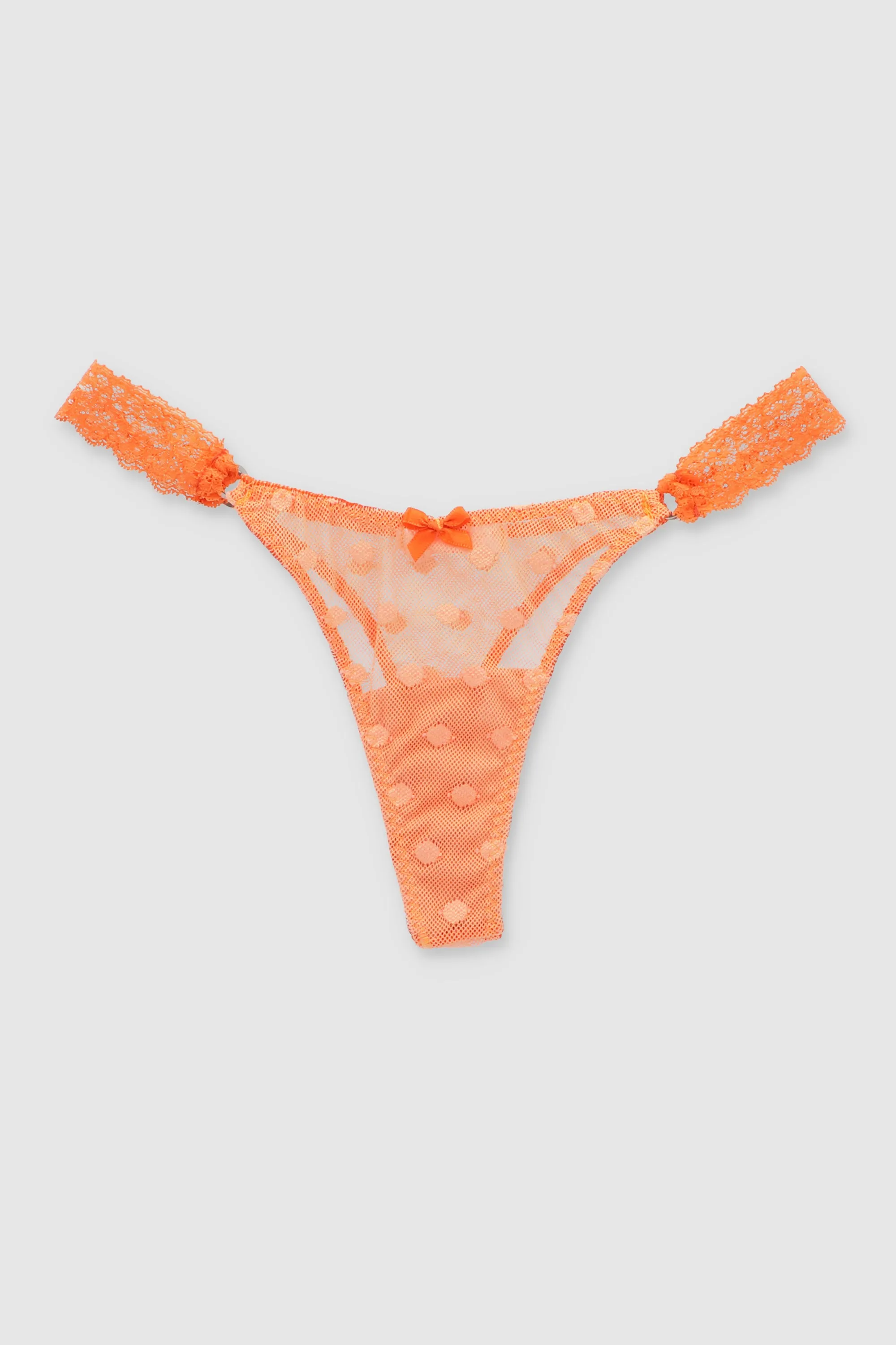 Tanga mesh aros encaje lateral sold by Shasa