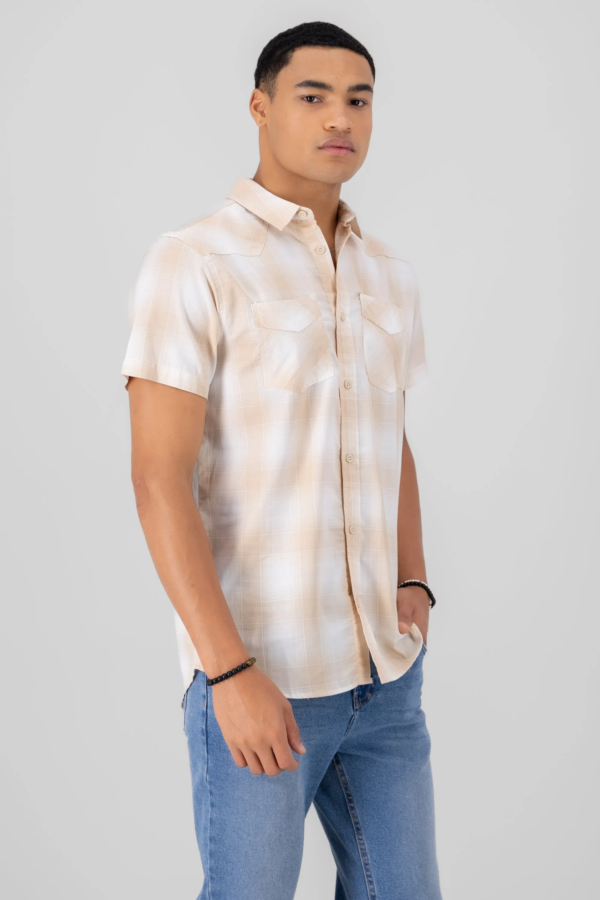 Camisa cuadros manga corta sold by Shasa product image thumbnail 3