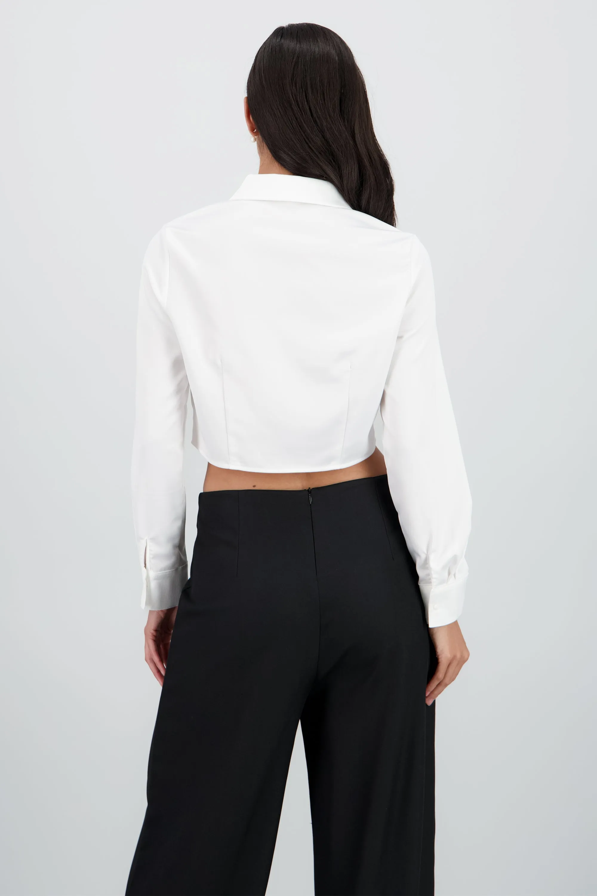 Camisa manga larga cuello detalle pinza sold by Shasa product image thumbnail 4