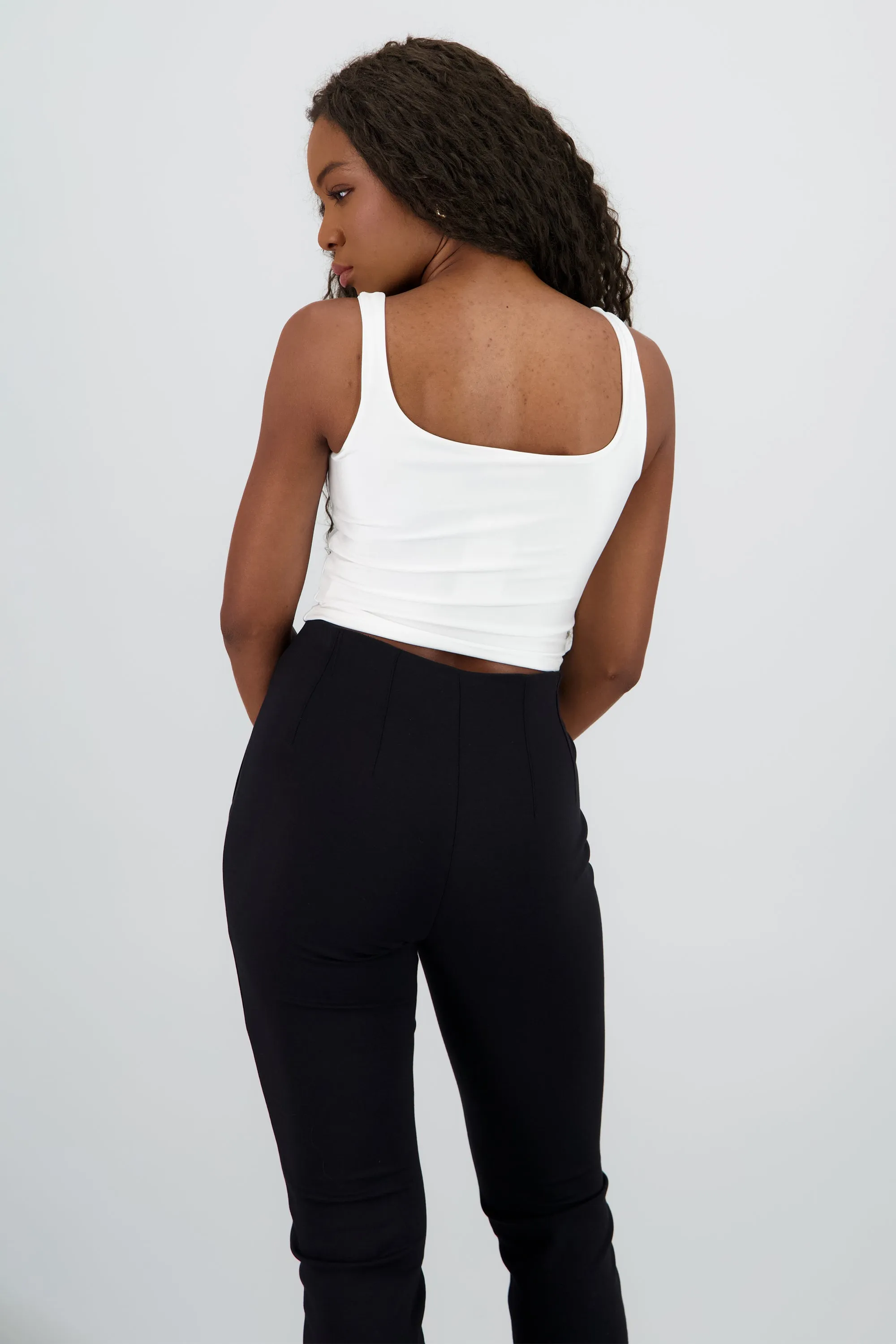 Top corto doble tela escote cuadrado tirantes sold by Shasa product image thumbnail 4