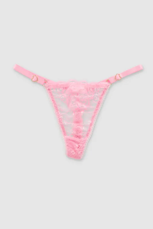 Tanga con encaje y cut out sold by Shasa