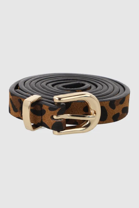 Cinturon leopardo print sold by Shasa