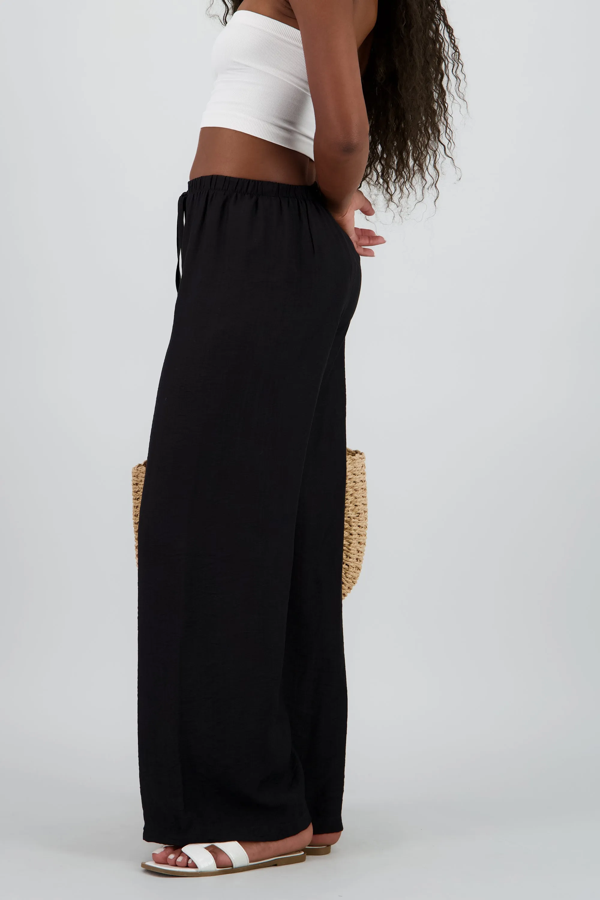 Pantalon wide leg fluido detalle resorte jareta sold by Shasa product image thumbnail 3