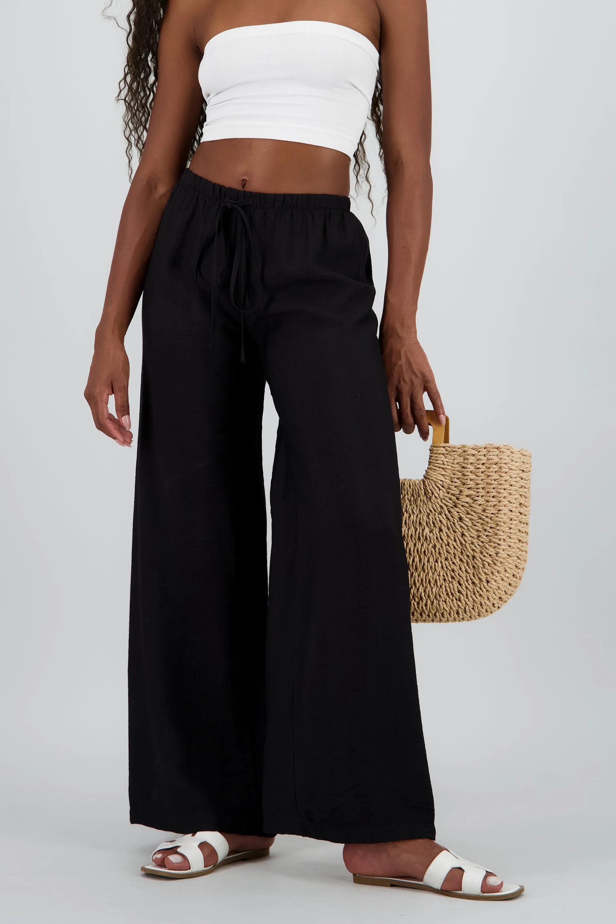 Pantalon wide leg fluido detalle resorte jareta sold by Shasa product image thumbnail 2