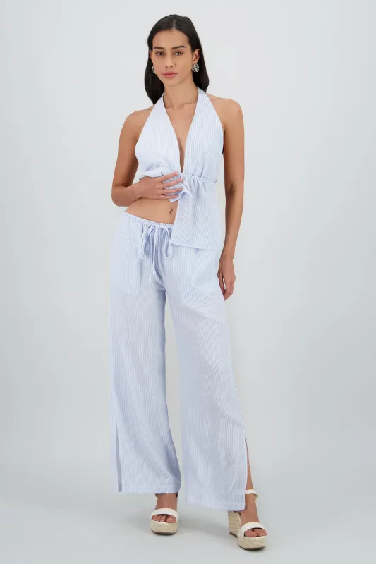 Pantalon cadera ligero rayas sold by Shasa