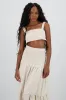 Top crop tirantes textura sold by Shasa