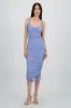 Vestido midi plisado brillos con copa sold by Shasa