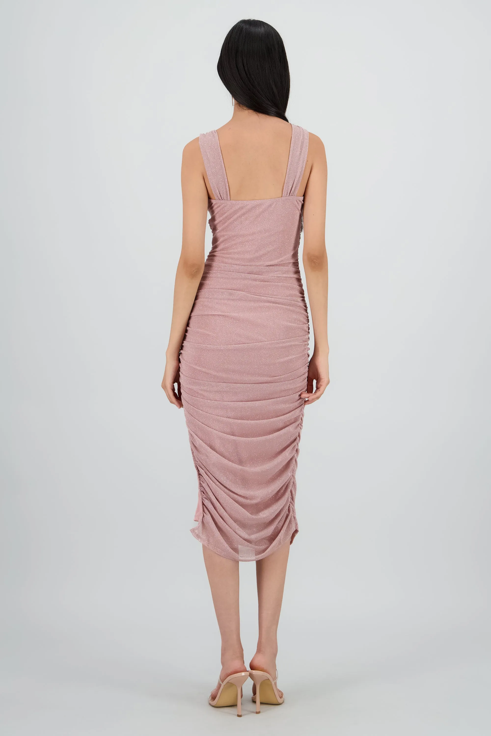 Vestido midi plisado brillos con copa sold by Shasa product image thumbnail 4