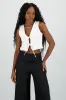 Chaleco crop detalle lazos sold by Shasa