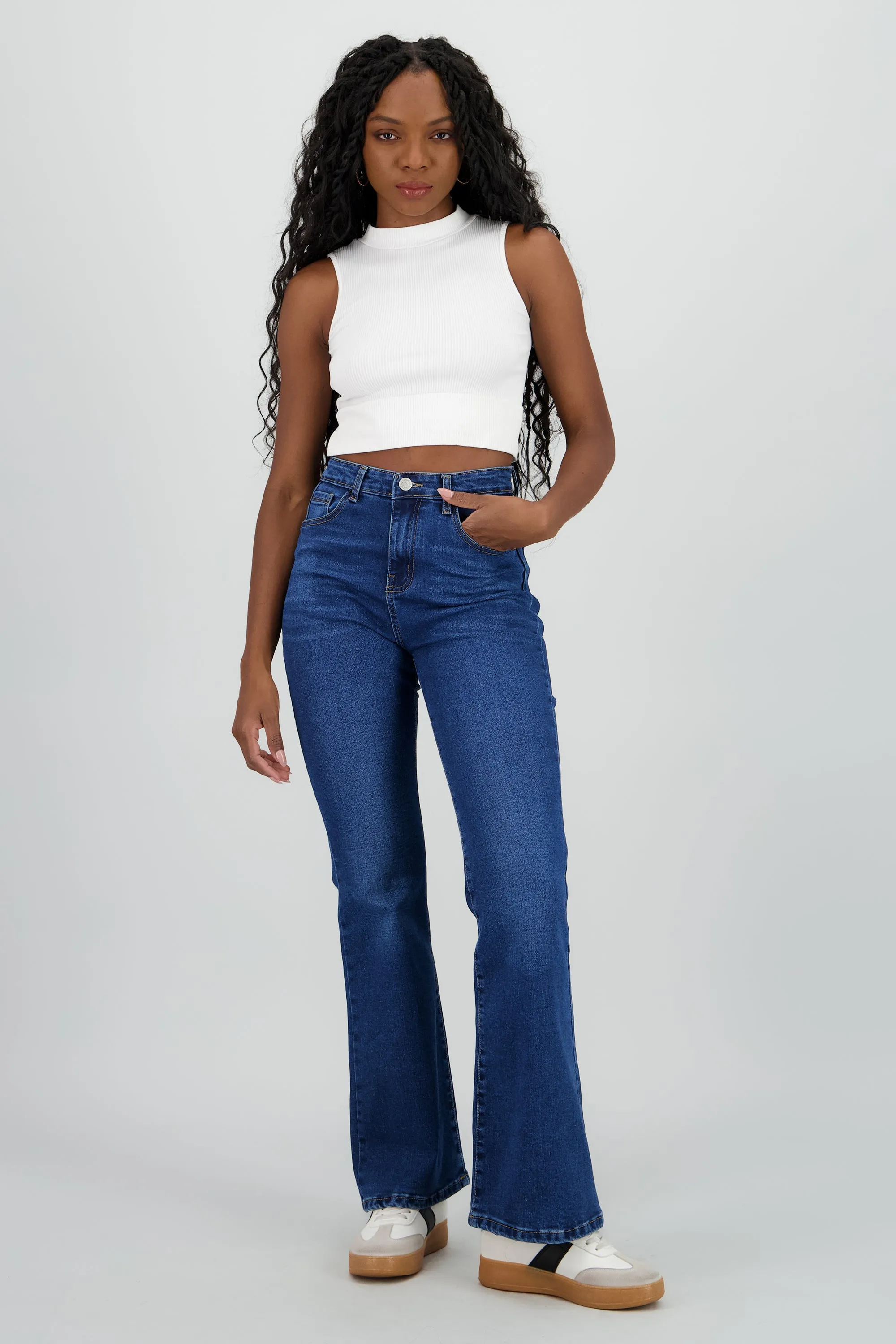 Jeans flare mid rise sold by Shasa