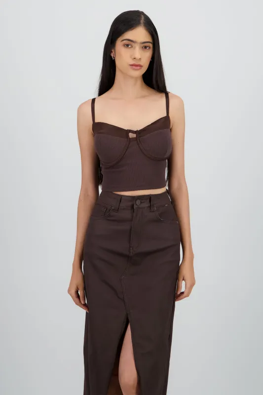 Corset copas tirantes rib sold by Shasa