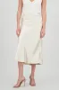 Falda satinada midi lisa sold by Shasa