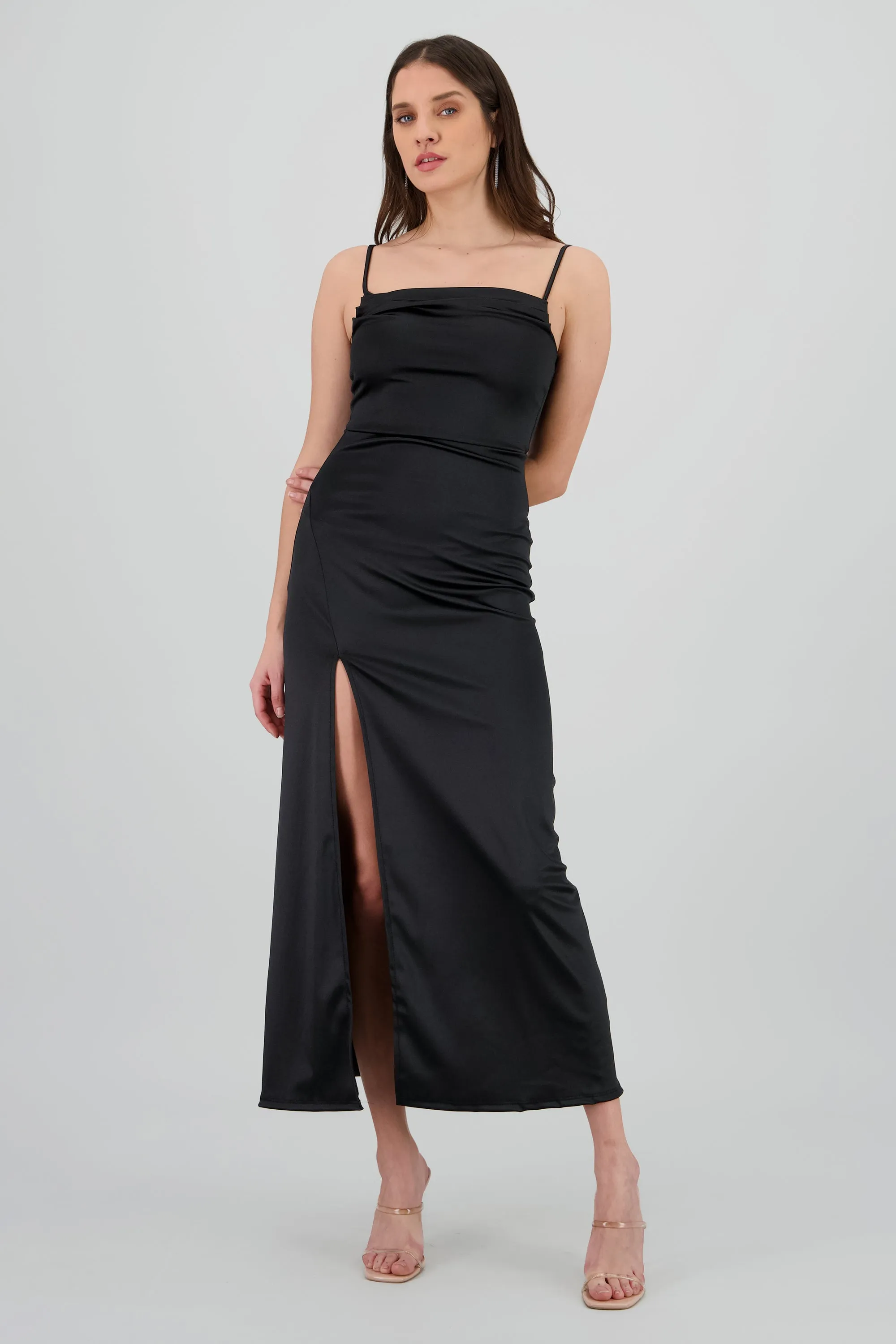 Vestido maxi satin espalda abierta sold by Shasa product image thumbnail 2