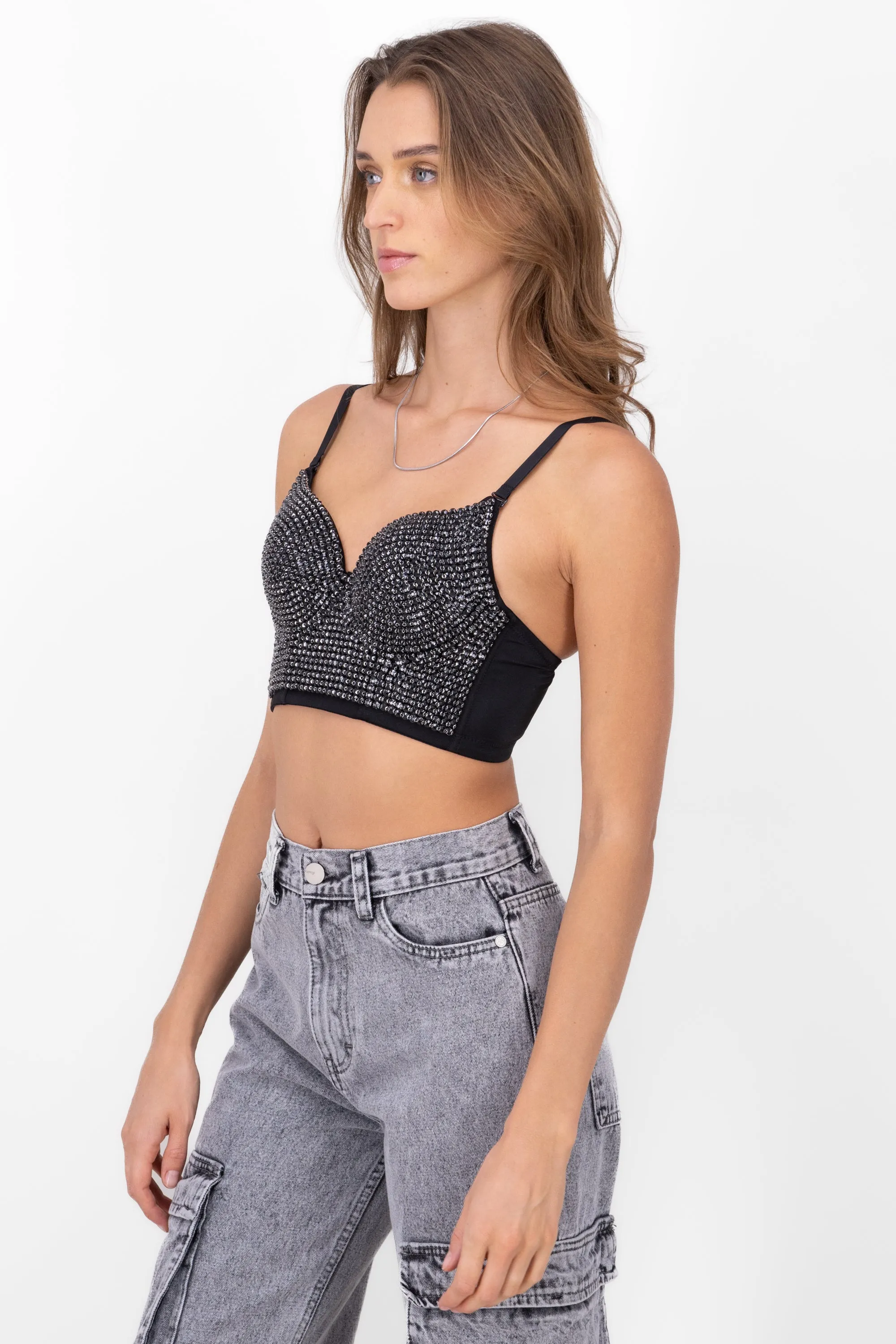 Corset crop brillos sold by Shasa product image thumbnail 3