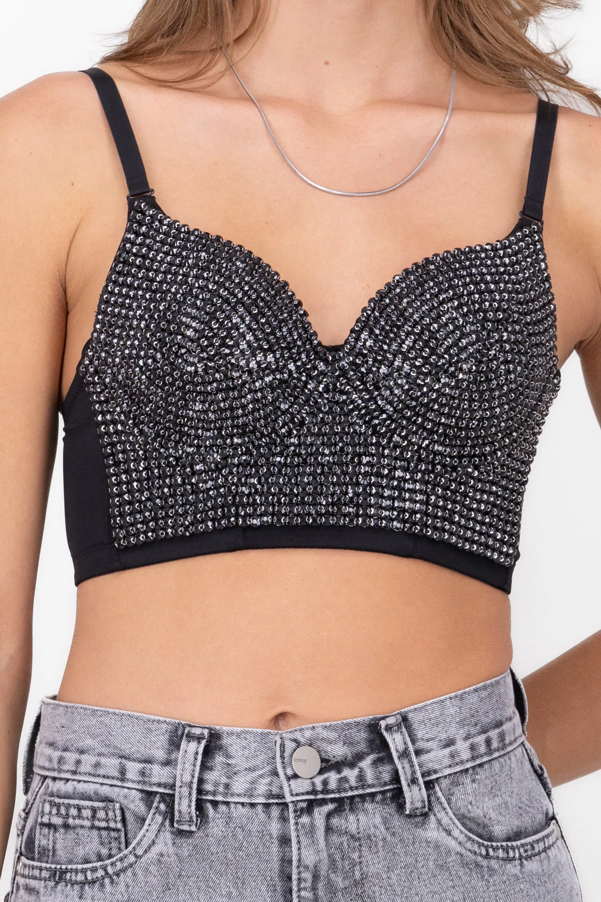 Corset crop brillos sold by Shasa product image thumbnail 5