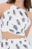 Top halter estampado tropical sold by Shasa