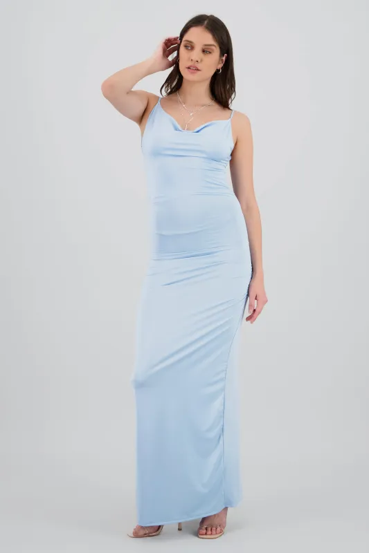 Vestido maxi plisado tirantes sold by Shasa