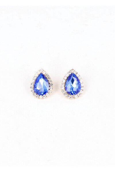 Aretes studs gota brillos sold by Shasa